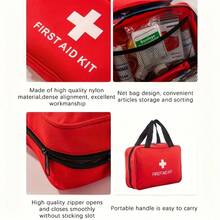 Compact First Aid Kit, Lightweight And Portable First Aid Bag, Suitable For Home, Office, Car, Outdoor, Boat, Camping And Hiking