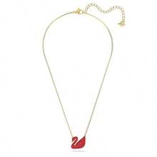 SWAROVSKI SWAN Red Swan Necklace For Women, Clavicle Chain, A Gift For Mothers, Girlfriends, Or Lovers, A Birthday Gift, Back-To-School Gift, Christmas Gift, Or Wedding Gift. - Red - View 7