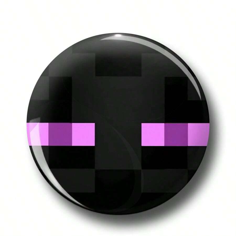 1 件 4.4 厘米/1.73 英寸图案安全别针徽章、纽扣徽章、胸针徽章，适合佩戴在衣服、包包、背包上，是送给家人和朋友的有趣礼物 - 黑色 - 查看 1