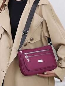 Canvas Crossbody Bag, Oxford Cloth Shoulder Bag, Large Capacity New Crossbody Bag, Shoulder Bag, Brand Crossbody Bag - Multicolor - View 9