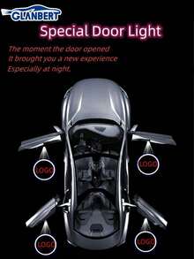 GLANBERT 2 Peças Luzes do Logotipo de Boas-Vindas do Carro Projetor de Logotipo Personalizado da Luz da Porta do Carro Projetor de Luz LED da Porta do Carro Compatível com TIGUAN/Novo VW TOUAREG/ CC/VW Touran /PHIDEON/ VW Sharan/VW Scirocco/ EosVW Magotan/VW Magotan Antigo/VW Golf/VW Sagitar/VW Passat B8 (Bateria Não Incluída)