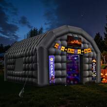 Inflatable Nightclub, 17.72 X 16.4 X 13.9 Ft Inflatable Party Tent With 680W Blower & Sandbag, Ventilated Blow Up Night Club With 2 Windows, Air Cube House For Event Birthday Wedding Party - US B Type Plug(110-127V) - View 9