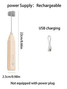 Electric Hand Mixer, Small Handheld Milk Frother, Egg Beater, Baking Whisk, Mini Blender - Multicolor - View 10