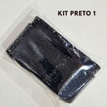Preto 1 glitter prata