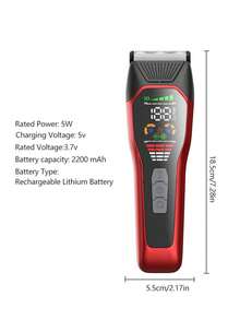 Conjunto de Tosa para Cachorro, Máquina de Tosa Elétrica Recarregável para Animais de Grande Porte, Máquina de Tosa de 2 Velocidades com Visor Digital, Conjunto de Tosa Profissional Sem Fio para Pelos Grossos com Motor Silencioso e Potente, Aparador de Pelos de Animais de Baixo Ruído, Tesoura para Cavalos, Ovelhas, Gatos e Cachorros, Barbeador para Remoção de Pelos de Animais de Estimação