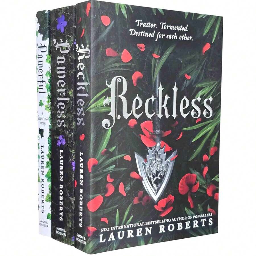 Lauren Roberts Powerless Trilogy Collection 3 Books Set (Powerless, Powerful & Reckless) - White - View 1