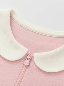 Balabala 2025 Autumn New Arrival Sweet Girl A-Line Dress, College Style - White Red - View 8