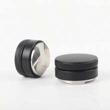 Stainless Steel Coffee Tamper, 3-In-1 Coffee Powder Distributor, Dosing Funnel, Tamping Tool - Black - View 5