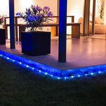 Solar Rope Lights,  LED Solar String Lights, 8 Modes Waterproof Solar Powered Outdoor Light, Flexible Clear Tube Light For Garden Backyard Patio Deck Pool Tree Decor - Blue - View 7