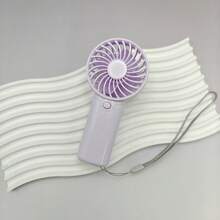 1pc Mini Hand-Held Fan With Wrist Strap, 1 Speed Setting, Requires AAA Battery (Not Included)