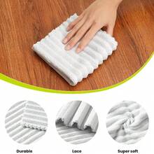 Kitchen Dish Cloths,Super Absorbent Coral Velvet Dish Towels,Quick Drying Kitchen Towels No Lint Dish Rags,Reusable Household Microfiber Cleaning Cloth,12X12 Inches(12 Pack,Light Grey Streak),7324585 - 灰色 - 查看 2