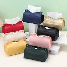 这款奢华简约的北欧风PU皮革纸巾盒兼具多功能桌面纸巾架的功能，专为汽车、客厅和家居使用而设计；它融合了优质材料、简洁线条和低调的收纳优雅，是一款精致的配件，可提升日常收纳效率，美化室内装潢，并方便您在办公桌、控制台和仪表盘等位置取用纸巾。 - 彩色 - 查看 1