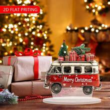 16,0 cm x 17,02 cm, dekoracja na biurko w stylu retro, akrylowa, z podstawą, odpowiednia do domu, biura i kawiarni, idealny prezent urodzinowy lub świąteczny, świąteczna dekoracja domu