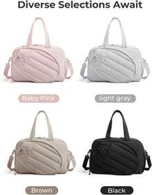 Tennis Gym Bag For Women, Tennis Bag Holds 2 Rackets With Shoe Compartment & Wet Pocket, Sports Duffle Bags Fits Up To 15.6" Laptop, Women Overnight Weekend Bag, Custom Tennis Bag Accessories Organizer Gifts - màu đen - Xem 3
