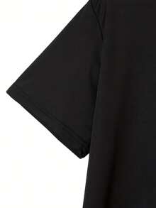 Women's-Shirt Casual Loose Fit Crew Neck Black White Options Easily Distracted By Print Daily Wear Shirts Summer Tops, Graphic Tees Summer Outfits Women Graphic Tees Crop Tops  Seashells And Starfish On White Background Plus Size Women Vintage Cotton Cute Clothes, Birthday Gifts For Women
-Black - 黑色 - 查看 4