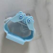 4pcs No Drill Mop Holder, Hooks, Bathroom Mop Hooks, Multipurpose Adhesive Hooks, Broom Hanger Clips, Kitchen, Bathroom Back To School Accessories - Grey - View 12