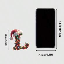 1pc 2D Flat Acrylic Christmas Theme Decoration Pendant, Christmas 26 Letter Decoration Pendant, Christmas Keychain, Backpack And Christmas Tree Decoration Pendant, And Non Electric Christmas Car Pendant Are Perfect Gifts For Christmas, Thanksgiving, New Year, Birthdays, And St. Patrick's Day Home Decor Christmas Decorations Room Decor