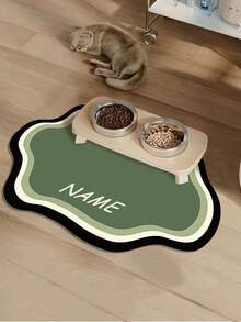 Individuell anpassbare rutschfeste Haustier-Matte für Katzen & Hunde - schnelltrocknend, wasserabsorbierend, mit dem Namen des Haustieres personalisiert, nordischer Stil Bodenmatte für den Innenbereich, Haustier-Matte für den Boden, verspieltes Haustier-Design, Haustier-Matte (empfohlene Größe mittel oder groß für besseren Sitz für Haustiere), Haustier-Zubehör, Halloween-Accessoires 2025, ideal für Weihnachten, Geburtstage - Verschiedenfarbig - Übersicht 26