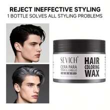 sevich Temporary Hair Color Wax For Men & Women - DIY Styling Wax (Easy Wash Out) | Mix & Create Custom Colors | Perfect For Theme Parties, Cosplay & Daily Fun - 粉色 - 查看 2