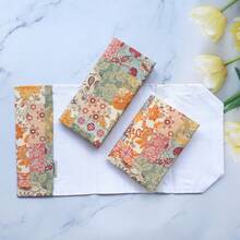 1个A5/A6拼接花卉系列笔记本封面，计划本保护套，日记本保护套，办公文具用品 - 單件 - 查看 12