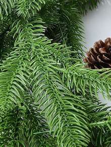 10 Stücke künstlicher Kiefernnadel-Baumzweig Kranz - Realistischer grüner Miniatur-Kiefernnadel-DIY-Weihnachtsbaum-Deko, Fotografie-Requisite, Weihnachtsbaum-Füllzweig, grüne Pflanze, künstlicher Kiefernnadel-Zweig, Weihnachtsgrün, Tannenzweig für Weihnachtskranz-Dekoration, DIY-Kranz, Weihnachtsdekoration und Garten Künstliches Grün