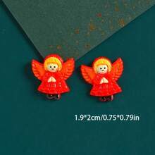 10 piezas/15 piezas Imanes de refrigerador de Navidad de resina mixta, diseños de árbol de Navidad y Papá Noel, adecuado para Navidad, a partir de 14 años