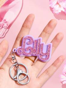 Customized Backpack Keychains And Name Tags, Personalized Acrylic Name Keychains And Name Tags, Stylish, Colorful, Cute, Simple, Adorable, And Unique Personalized Gifts, Suitable As Christmas Gifts, Valentine's Day Gifts, DIY Customized Birthday Gifts, Anniversary Gifts, Couple Gifts, Mother's Day Gifts, Wedding Gifts, Bridesmaid Gifts, Party Gifts, New Year's Gifts, And Best Friend Gifts. - Style a - View 12