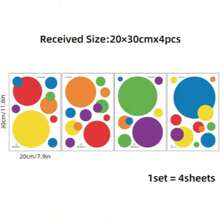 Polka Punkte Wandaufkleber Kreis Wandtattoo für Kinderzimmer, Wohnzimmer, Klassenzimmer, Spielzimmer Dekor, abnehmbare Vinyl Wandaufkleber Punkte Wandtattoos