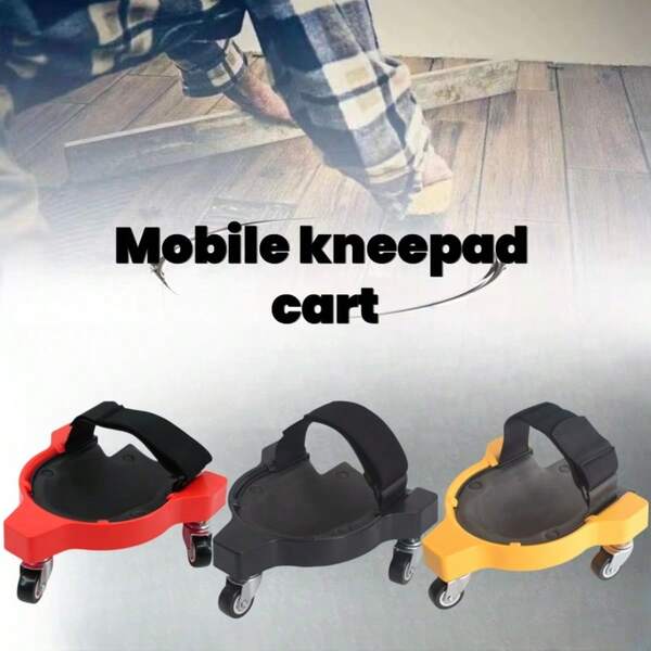 1 par de rodilleras multiusos con polea, rodilleras auxiliares con ruedas universales de cerámica para protección de rodillas y deslizamiento en azulejos