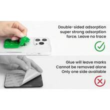 1PC Silicone Suction Cup Phone Case Mount Double Sided, Phone Accessories Hands-Free Strong Grip Holder For Selfies And Videos, Silicon Phone Stand Sticky For IPhone And Android.(BLACK) - màu đen - Xem 11