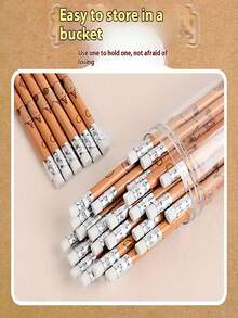 6pcs/12pcs/36pcs Capybara Pencil Set, High-Quality Creative Student Stationery Pencils, Drawing Set, Random Colors And Styles (1 Box Of 12 Pcs), Office/Signature Supplies, Gift For Family, Friends, Coworkers, Suitable For Office, School, Drawing, Students, Markers, Stationery, Boys, Girls, School Supplies - Multicolor - View 5