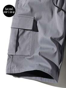 Men's Loose Casual Lightweight Cargo Shorts, Runs Small, Order 1 Size Up