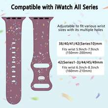 Cinturino sportivo compatibile con Apple Watch, misure 38mm 40mm 41mm 42mm 44mm 45mm 46mm 49mm, per donne e uomini, cinturino in morbido silicone per Apple Watch Series 10 9 8 7 6 5 4 3 2 1 Ultra SE