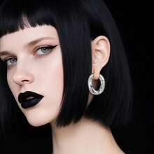 1入組6mm新款鏈子式耳重負重釘擴張器不銹鋼針穿耳環女男時尚珠寶禮物 - chains - 查看 2