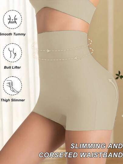 1pc Women New Fashion Comfort High Waist Shaping Panties Seamless Tummy Control Panties Slimming Sheath Flat Belly Hip Butt Lifter Panty Shorts Women Underwear