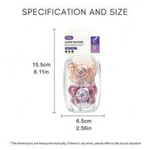 1 件/2 件硅胶婴儿奶嘴带防尘罩，100% 硅胶奶嘴安抚矫正婴儿奶嘴，新生儿必备品，温和呵护宝宝肌肤 - 彩色 - 查看 9