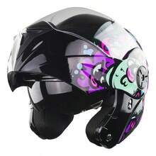 Casco Para Moto Infantil Rosa Certif. Dot - Fucsia - Ver 8