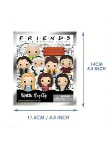 1 件 WB 官方授权 Friends Mystery 3D 盲袋钥匙扣钥匙圈随机一个 Rachel Monica 钥匙包配件一个包一个派对礼品钥匙扣汽车配件包饰背包学校卡通可爱哥特 Y2k 万圣节配件教师节圣诞节礼物创意包挂绳带身份证夹汽车配件包饰 - 彩色 - 查看 4