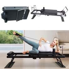 Gr8 Home Pilates Reformer Stretch Machine Folding Home Gym Equipment Body Sculpting Board - Black - View 1