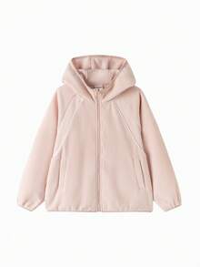 Balabala Tween Girl Jacket 2025 Fall New Polar Fleece Anti-Static Top