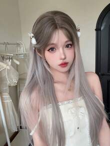 alicegarden Forehead Lace Curly Wig, Mid Cut Style, Multi-Color Long Rolled Wig, 28 Feet Long, Natural And Realistic Wig For Daily Use