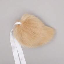 7 色可爱兔尾巴毛绒玩具尾巴动漫角色扮演服装道具蓬松仿毛洛丽塔毛茸茸兔尾巴适合派对角色扮演 JK 女孩 - 彩色 - 查看 10