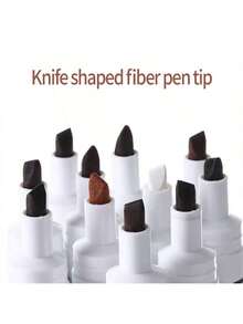 12 件套家具木纹补漆笔，适用于实木和复合地板修补，防水防褪色，划痕修复工具和填缝笔，重返校园 - 12色 - 查看 5