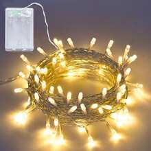 1 Pc LED Lights Battery Operated - Multi-Length, Fairy Lights For Wedding, Halloween, Fall And Festival Home Decor Decoration, Garden, Party, Christmas Tree Indoor Outdoor Decorations, Travel Essential - 1 đèn ấm - Xem 1