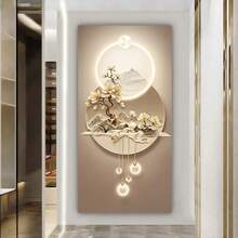 1pc Modern Art Decorative Canvas Wall Art, Frameless Portrait Landscape Floral Painting, Indoor/Outdoor High-End Wall Decor, Suitable For Living Room, Bedroom, Home Office, Kitchen, Dining Room - Spring/Winter Decor, Size 50x100cm/19.68x39.37in - Multicolor - View 5