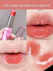 Cappuvini Moisturizing & Hydrating Mirror Gloss Plump Lip Tint, Natural Color, Bear-Shaped Solid Lip Balm, Long-Lasting & Transfer-Resistant, Versatile Lipstick - Nhiều màu - Xem 17
