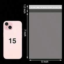 50个/100个随机透明自粘OPP袋，耐用玻璃纸袋透明小塑料袋，迷你礼品包装袋，适用于珠宝、糖果、卡片