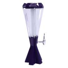 Beer Tower Dispenser, 3L/101 Ounce Drink Beverage Dispenser W Ice Tube - Purple - View 6
