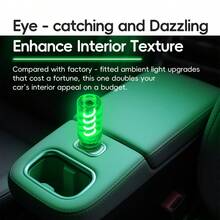 1pc Car USB Glass Decorative Ambient Light LED Spiral Atmosphere Light High-Brightness Lighting Neon Light For Car Home Decoration Light