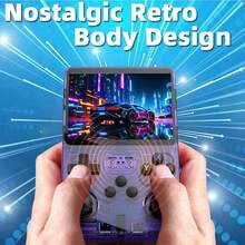 R36S 便携式复古掌上游戏机，3.5英寸IPS高清屏幕，Linux操作系统，128GB预装40000+款经典游戏，双摇杆，超长续航，是送给成人和青少年的完美礼物 - 彩色 - 查看 9